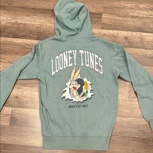 Looney Tunes Men’s Small Hoodie with Bugs Bunny Graphic
